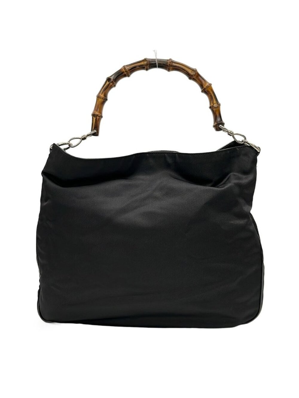 Gucci Handbag Bamboo 001 Black Leather